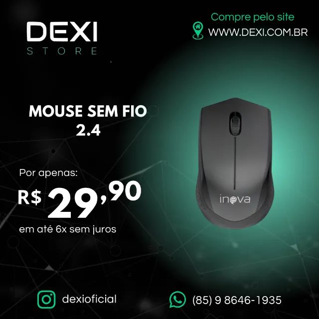 MOUSE SEM FIO 2.4