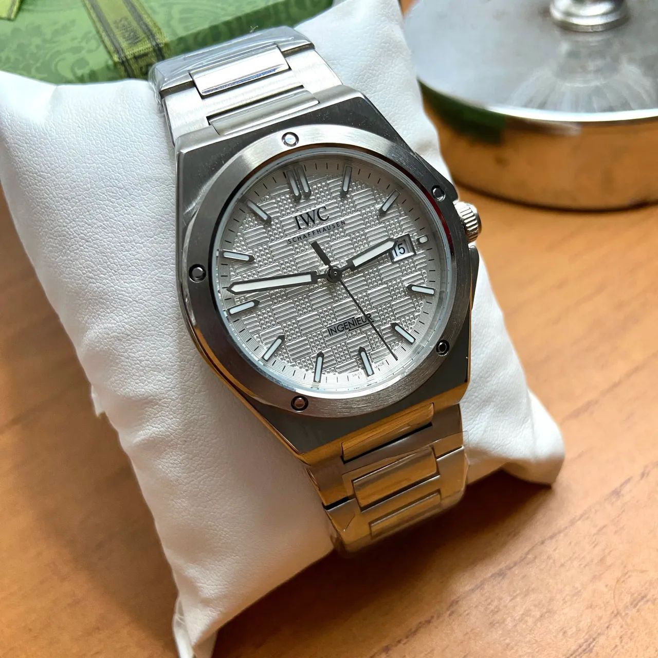 Relógio IWC ingenieur automatico fundo branco 40mm - Foto 3