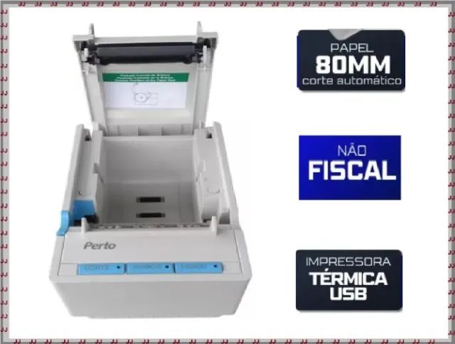 Impressora não fiscal térmica Usb 80 mm - Usada - Perto - Foto 3