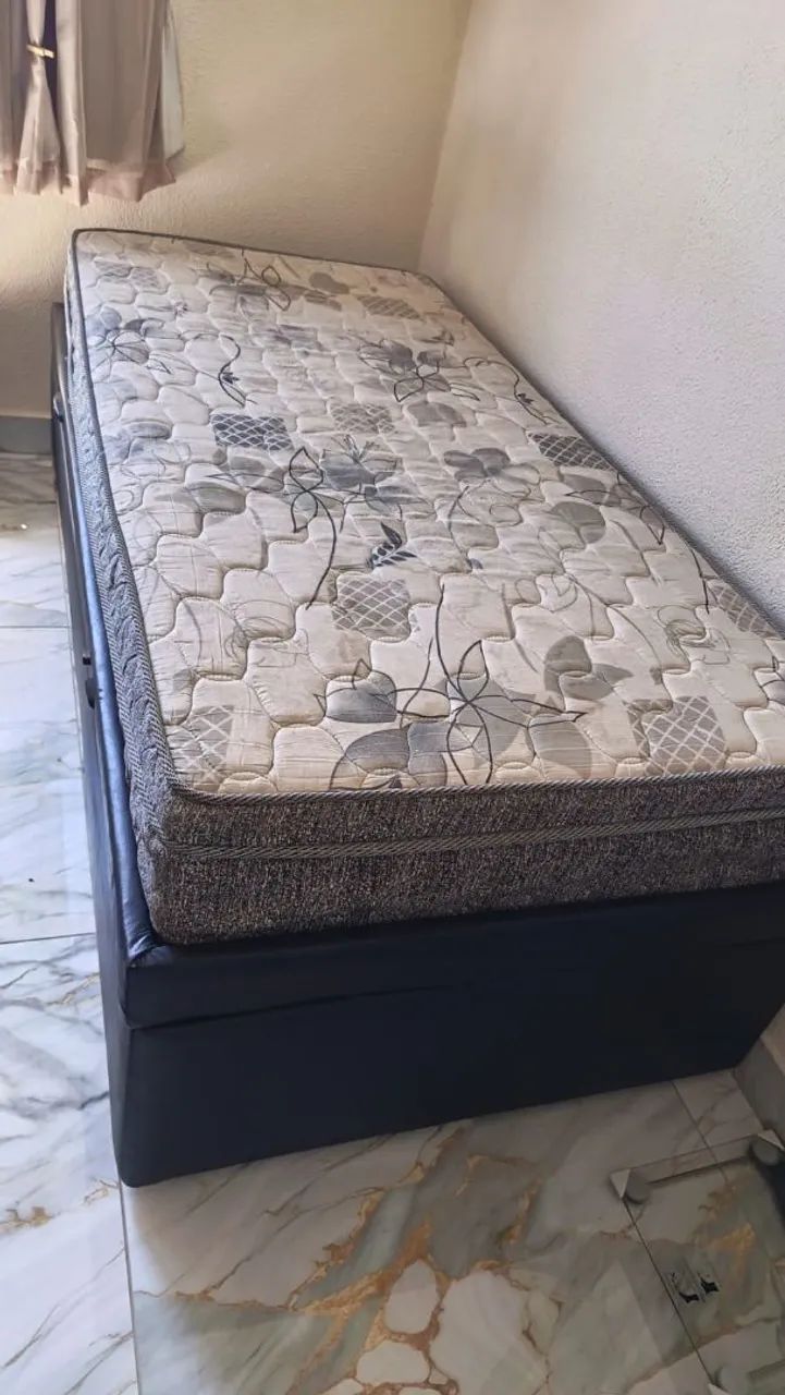 Cama baú + colchão de solteiro  - Foto 3