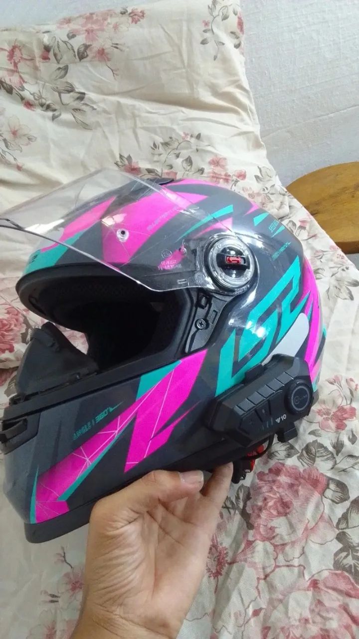 Capacete ls2 draze rosa  - Foto 3