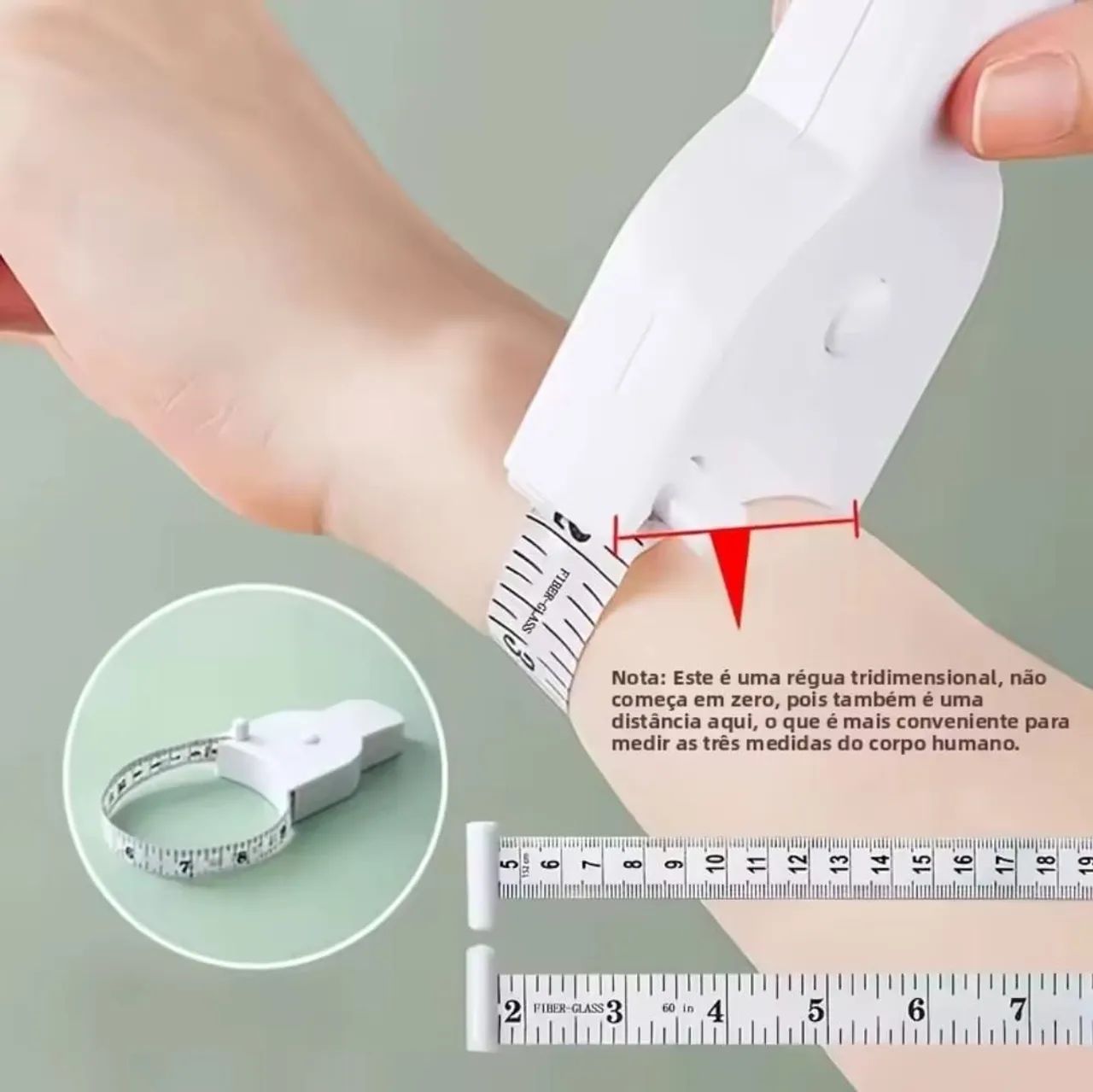 Fita métrica automática para medição corporal - Foto 4