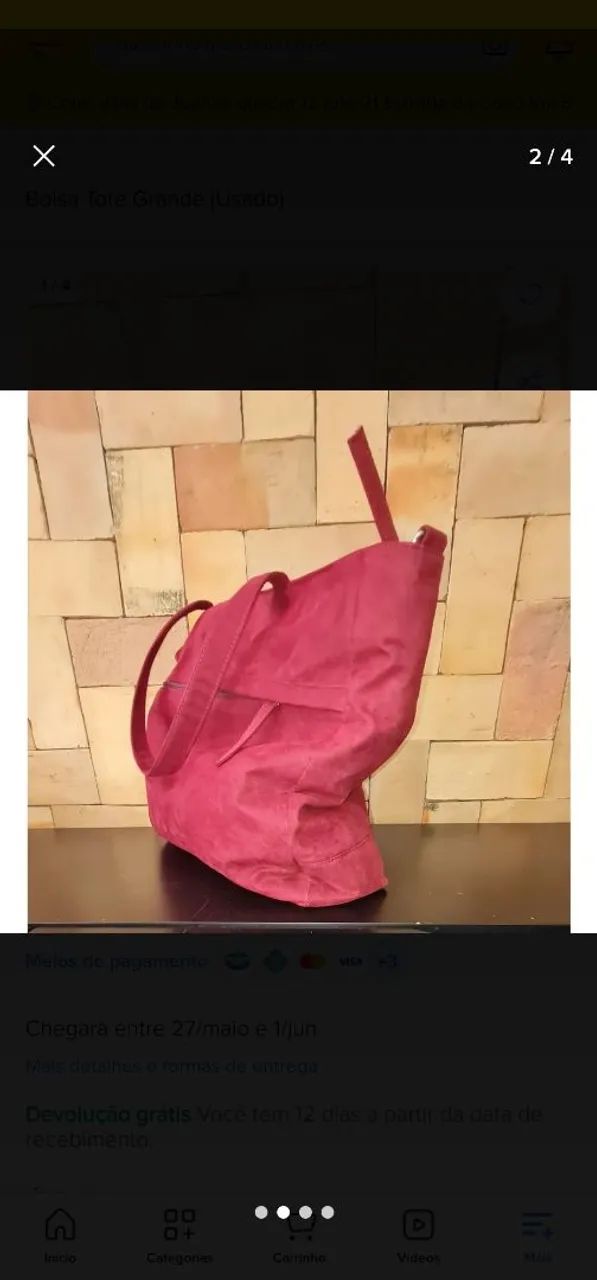 Bolsa Tote Grande - Foto 2