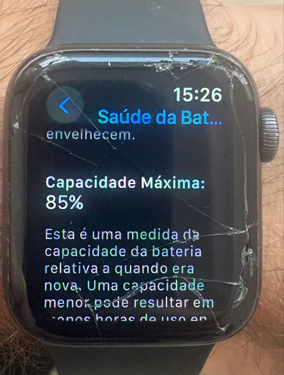 Apple Watch series 5 tela trincada - Foto 3