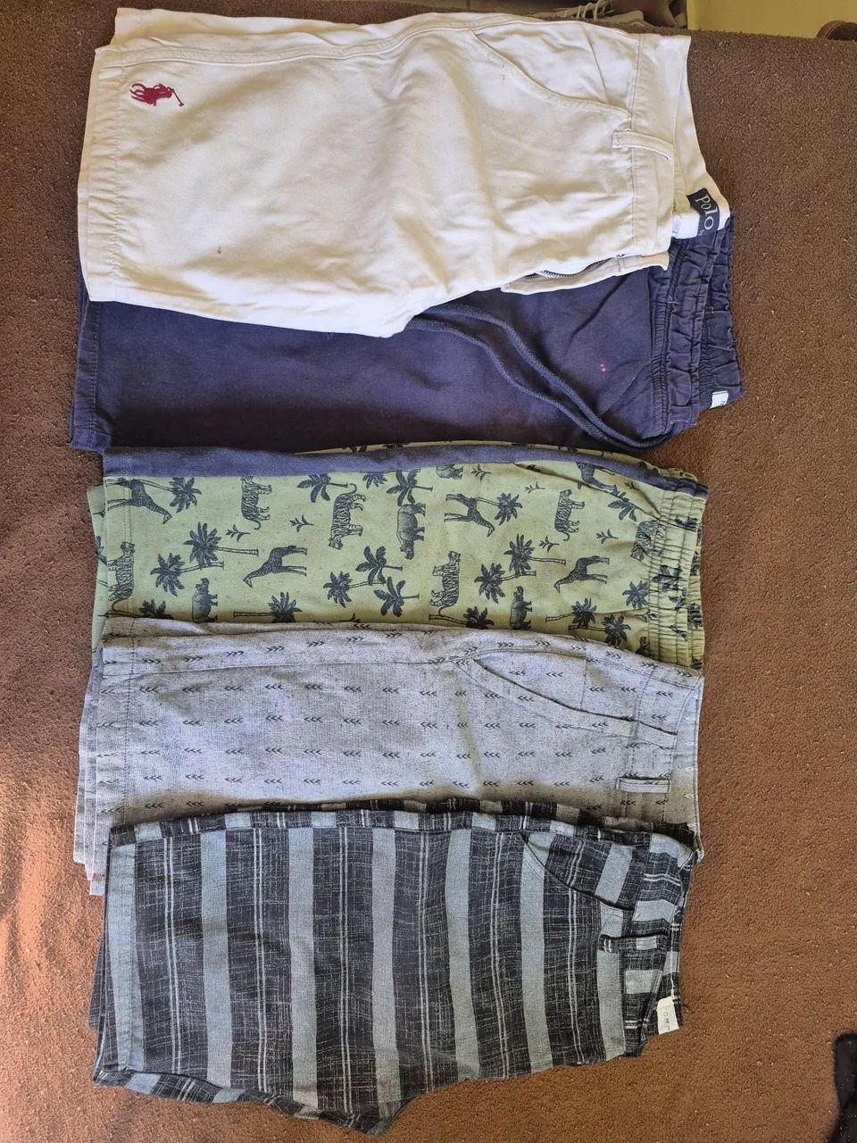 5 bermudas tamanhos p e m (62 9  *)