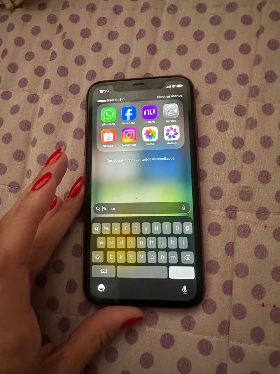 iPhone 11 128GB Vermelho - Face ID Funcionando - Foto 2