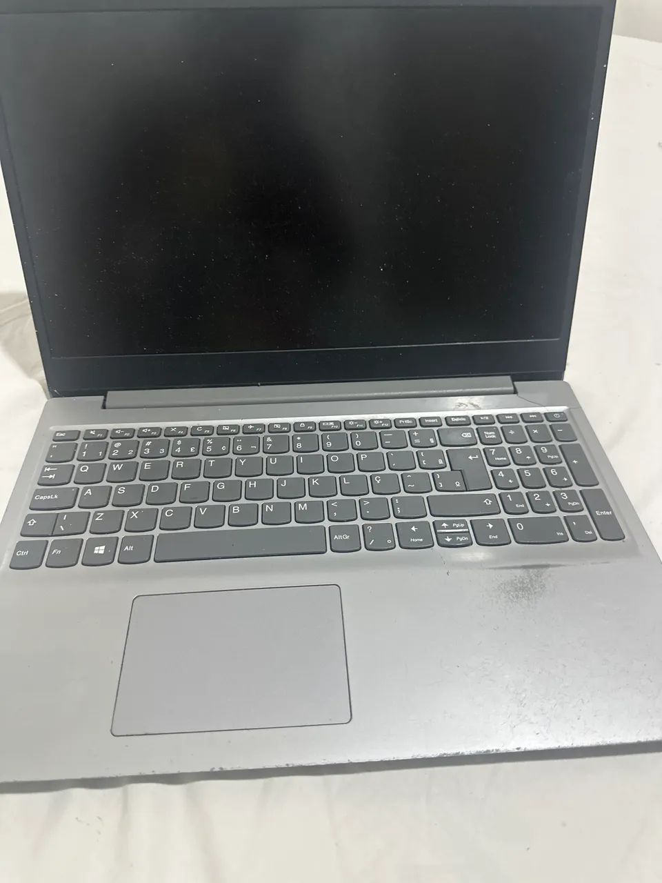 Notebook Lenovo com defeito