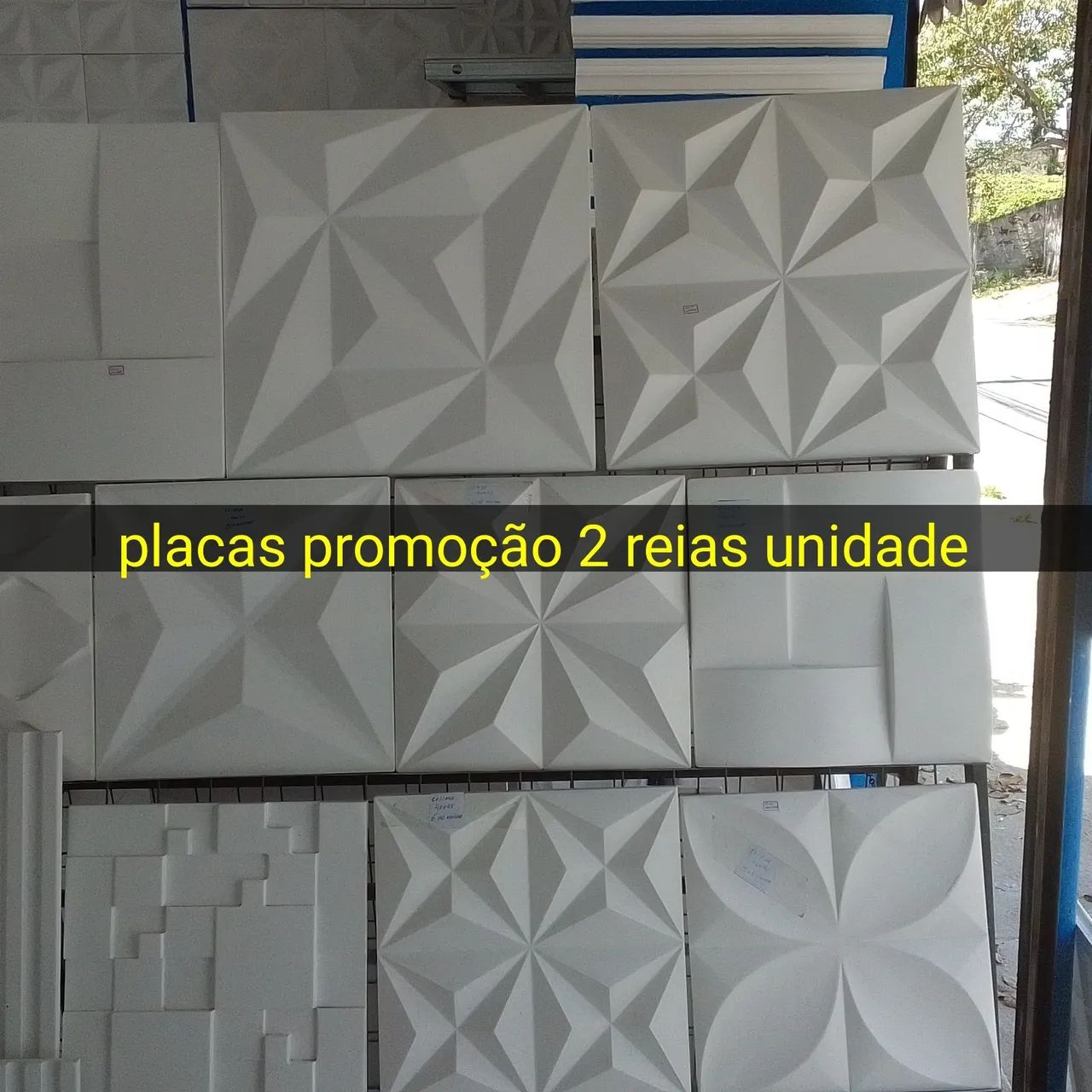 Decoração de parede gesso 3D