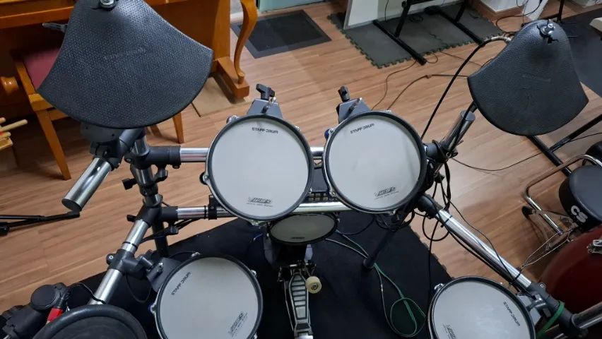 Bateria Eletrônica Staff Drum VWS-9 com Módulo Alessis DM5 - Foto 3