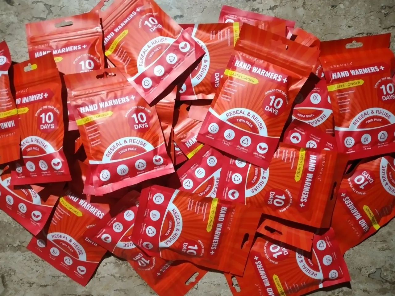 Kit com 28 hand warmers