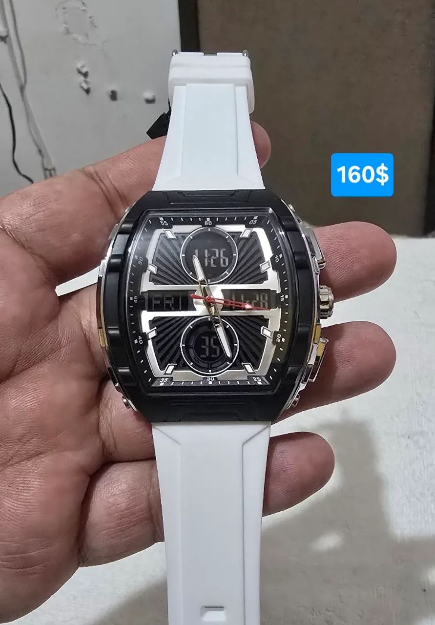 Relógio da SANDA pulseira de silicone branca original 
