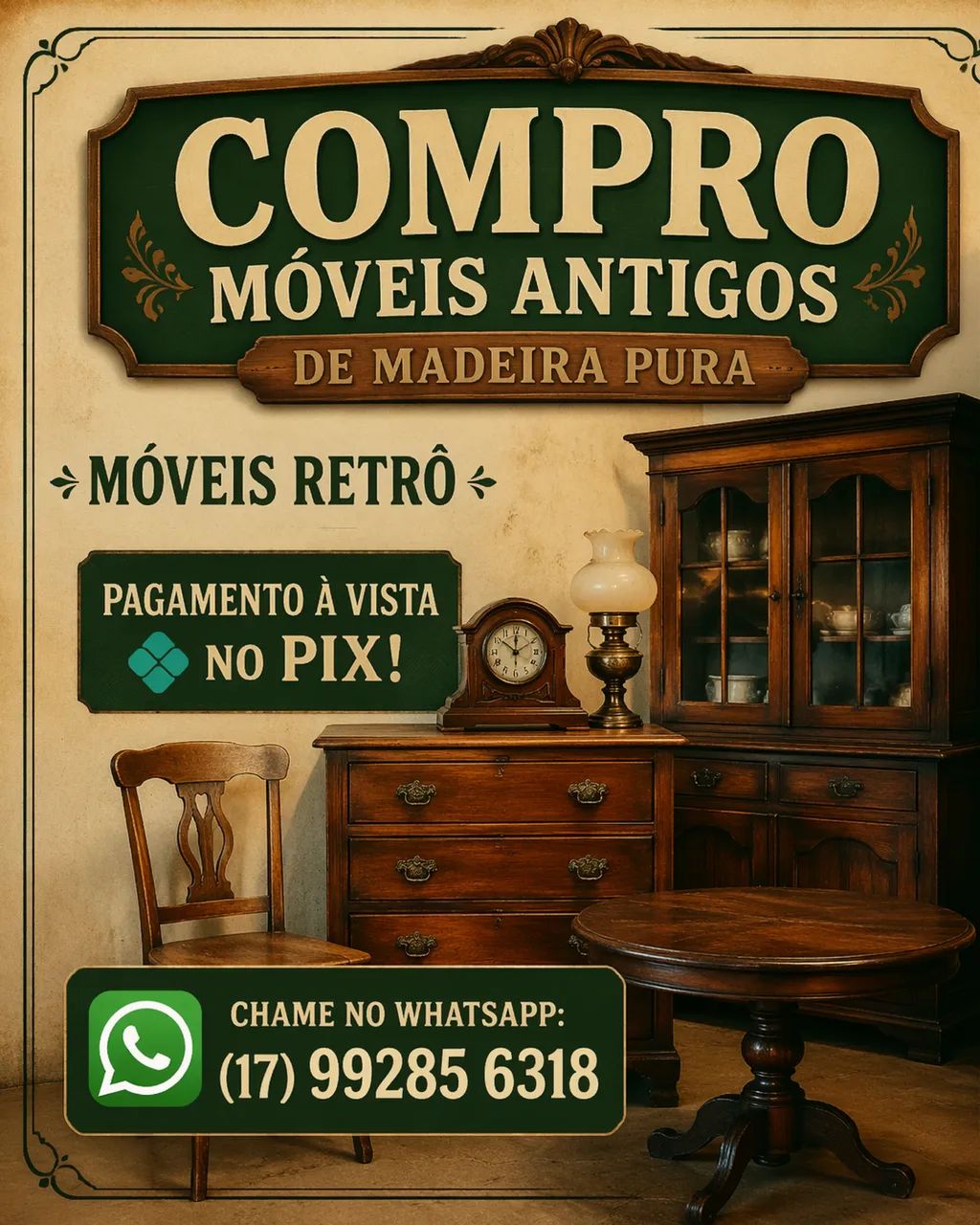 Móveis Antigo - Compra e venda 