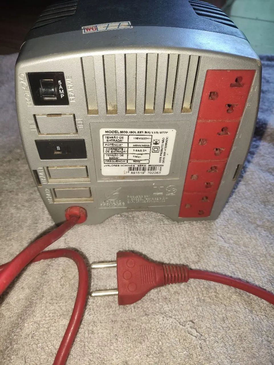Estabilizador Microsol 440VA Bivolt Funcionando Perfeitamente - Foto 3