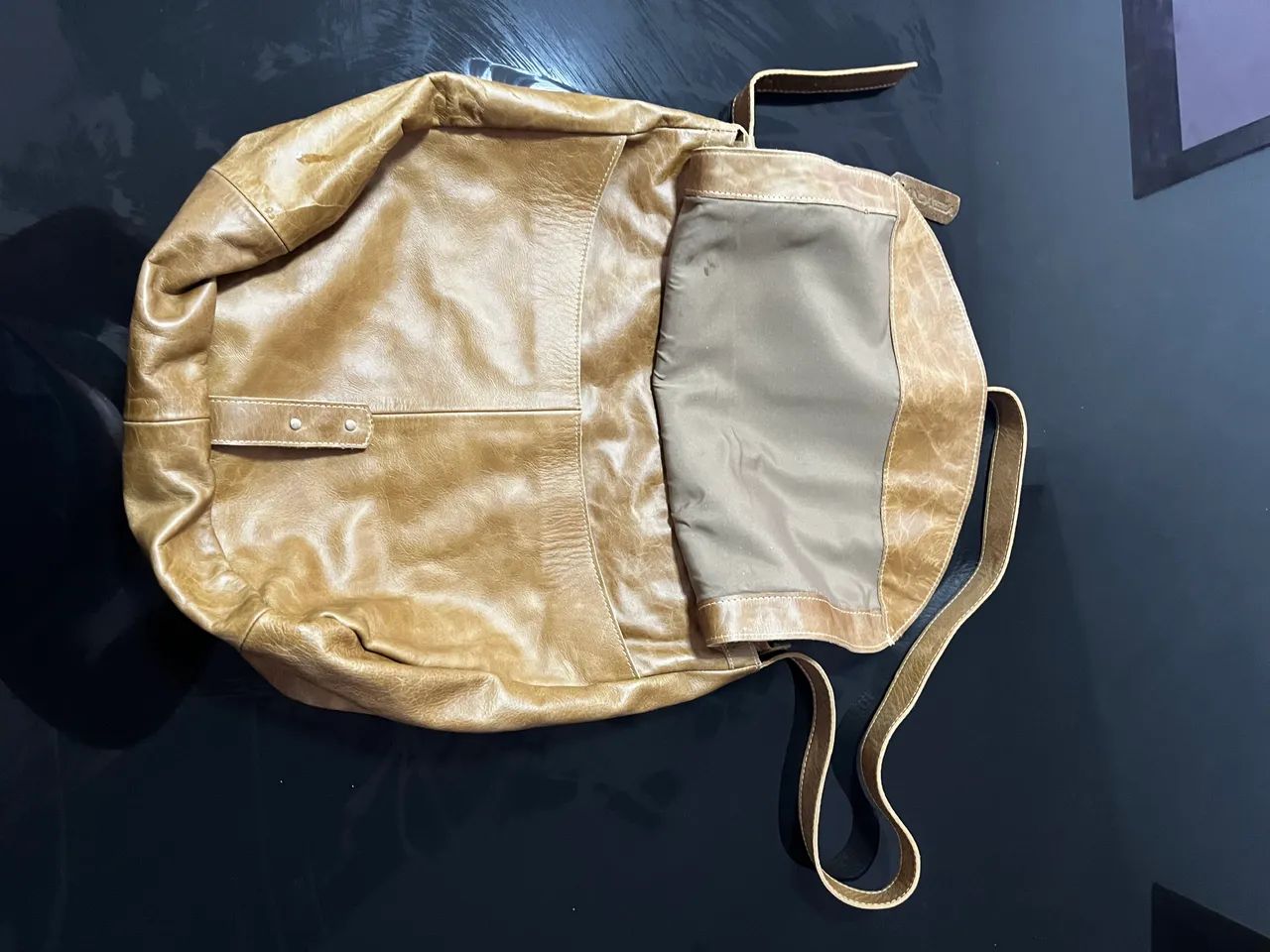 Bolsa de couro nova - Foto 2