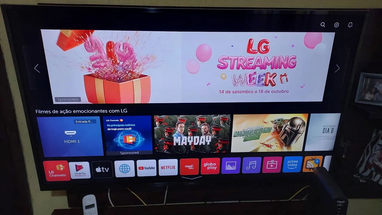 Smart tv lg 55 polegadas  uhd4k
