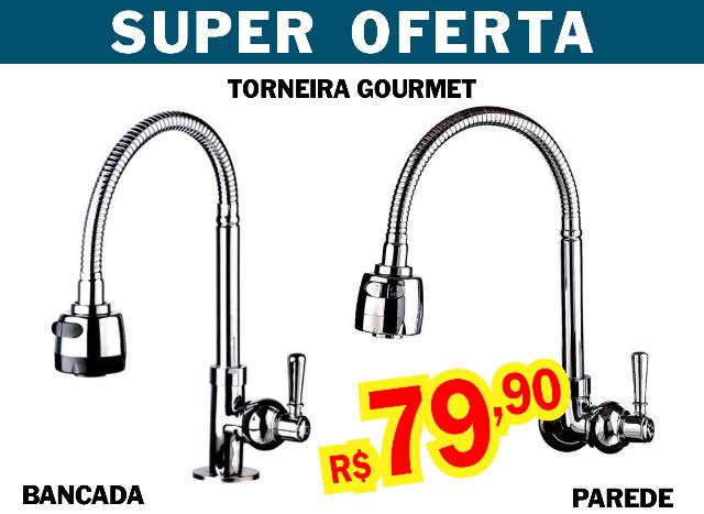 Imperdível: Torneira Gourmet 1/4v articulada de Metal
