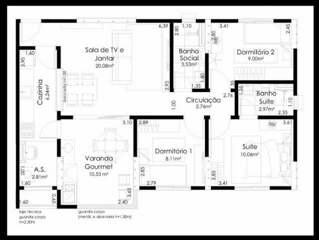 apartamento 3 quartos à