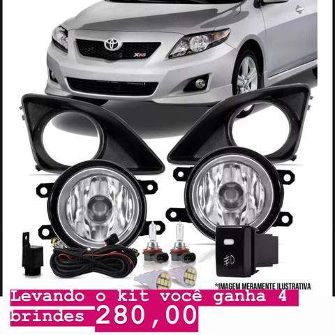Asa de urubu / o kit de farol de milha pro seu Corolla 2008 ao 2010