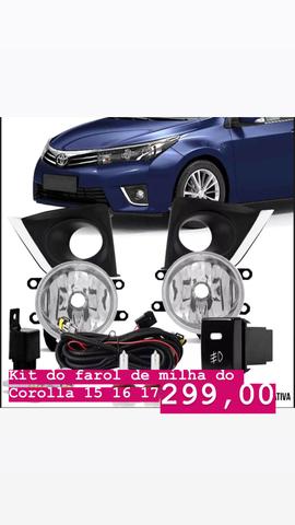 Temos asa de urubu e farol de milha do seu Corolla 2015 16 17