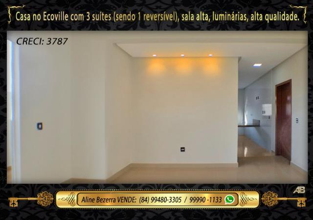 Financia, casa com 3 suítes no Ecoville, sombra, alta qualidade, venha conhecer - Foto 5
