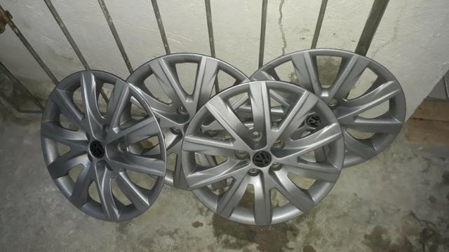 Vendo 4 jante e 4 calotas novos , 5 furos! - Foto 4