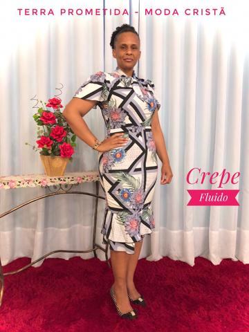 Vestido Crepe Seda Fluido