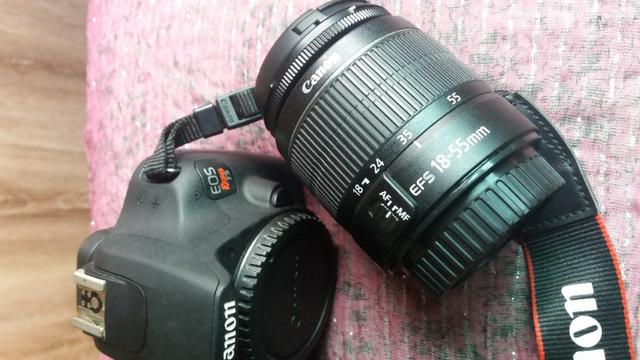 Câmera Fotográfica Cannon EOS Rebel T5 com 2 lentes e acessórios - Foto 4