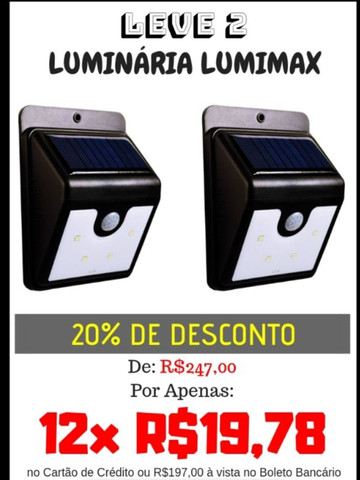 LAMPADA SOLAR LUMIMAX - Foto 2