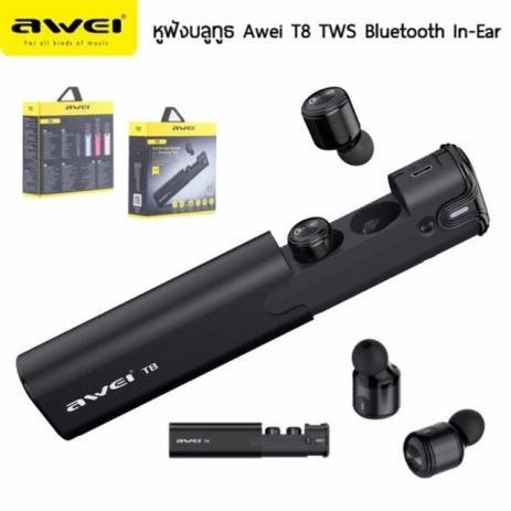 Fone De Ouvido Earfone Sem Fio Bluetooth Awei T8 C/ Case