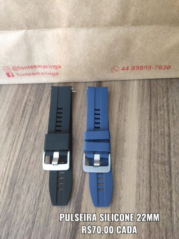 Pulseira Silicone para Amazfit GTR e outros de 22mm - Foto 2