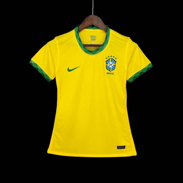 Camisa Brasil Feminina Importada Qualidade TOP ENTREGA GRÁTIS em Goiânia