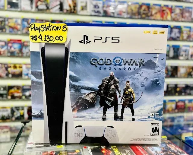 USADO: Console Playstation®5 Edição Digital + God Of War Ragnarök