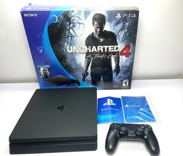 Console Playstation 4 500 GB Sony Edição Limitada Uncharted 4 com o Melhor  Preço é no Zoom