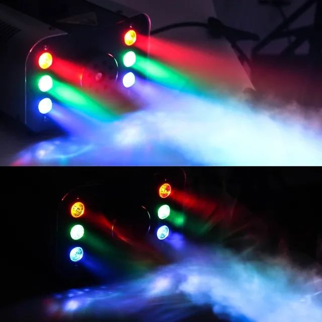 Maquina Fumaça 1200w Led Rgb (2 Controle) - Foto 3