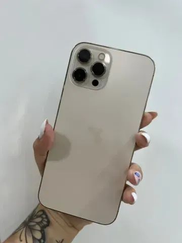 Iphone 12 pro max gold 128gb impecável sem detalhes pra hoje