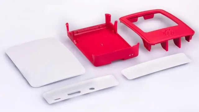 Case raspberry pi 3 Case estojo para modelo b vermelho/branco  Arduino Automação COD-CP733 - Foto 4