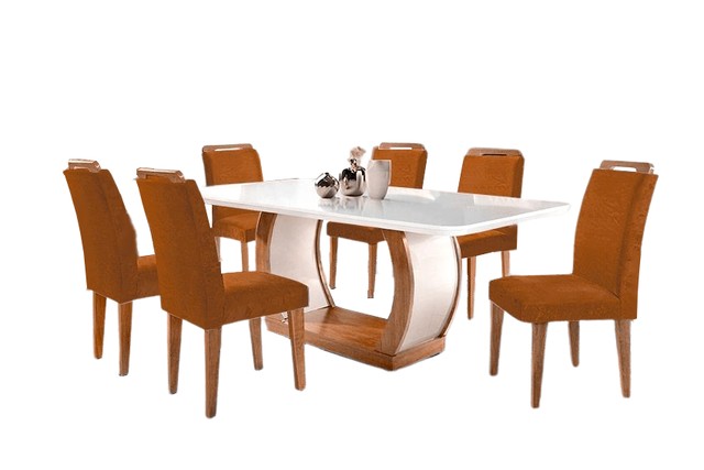 MESA SEIS LUGARES DESIGN SOFISTICADO CONFIRA T2 - Foto 2