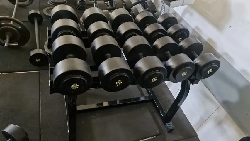 Jogo de dumbbell de 32 a 40kg + SUPORTE 5 PARES