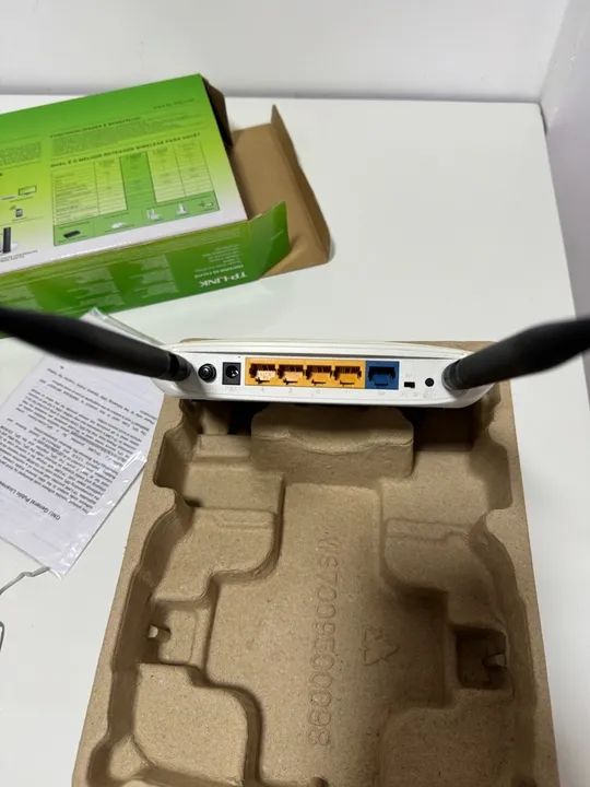 Roteador TpLink wireless N 300mbp usado perfeito na caixa - Foto 2
