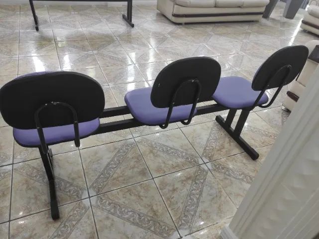 Longarinas Secretaria 3 Lugares  - Foto 4