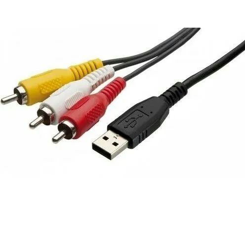 Cabo Adaptador USB Macho X 3 Rca Macho AV 1.5 Metros - Foto 3