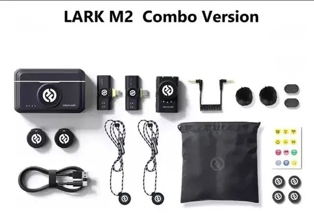 Microfone Wireless Hollyland Lark M2 Duo Combo