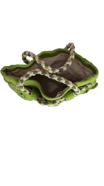 Bolsa de Mão Algodão Cru com Alça Trançada