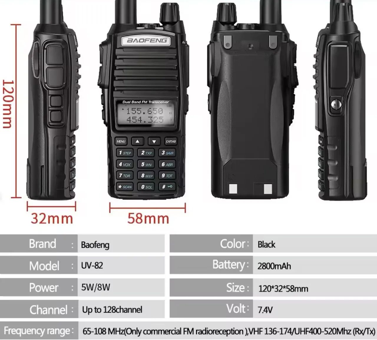 Rádio comunicador Baofeng 25km de alcance 5uv e 8uv - Foto 2