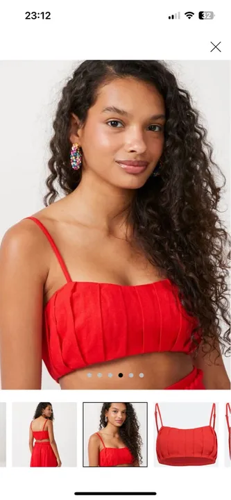 Cropped em linho