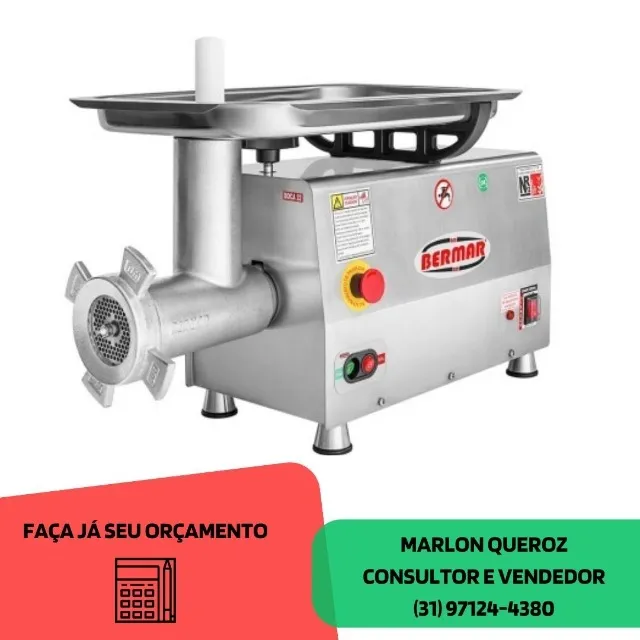 Moedor de Carne Boca 22 Bermar Inox