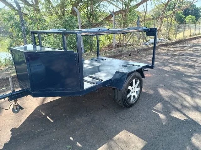 Carretinha de Kart -  02 karts com baú ou 03 karts sem baú - Foto 6