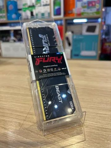  Memoria Ram Kingston Fury Beast DDR4 8GB 2666MHZ RGB - Loja Fisica 