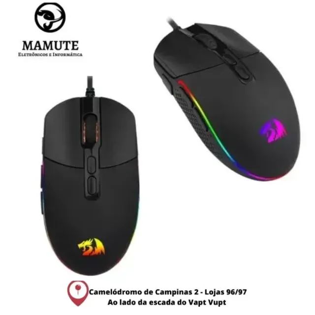 Mouse Gamer Redragon Invader M719 Rgb Com Fio Gaming