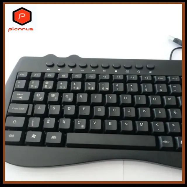 Mini Teclado Multimídia WB-770 USB Compacto ReduzidoWeibo (z466) - Foto 4